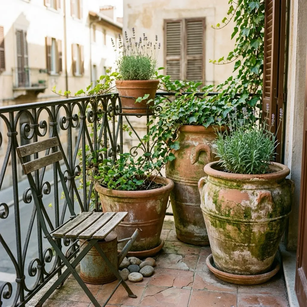 Cozy Vintage Balcony