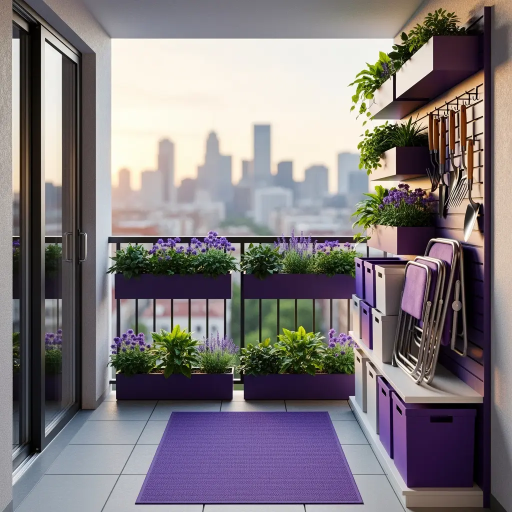Purple Balcony