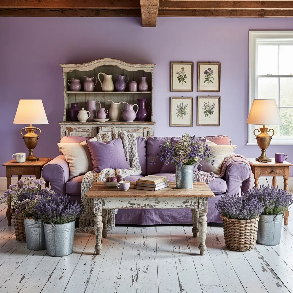 Purple Farmhouse Decor