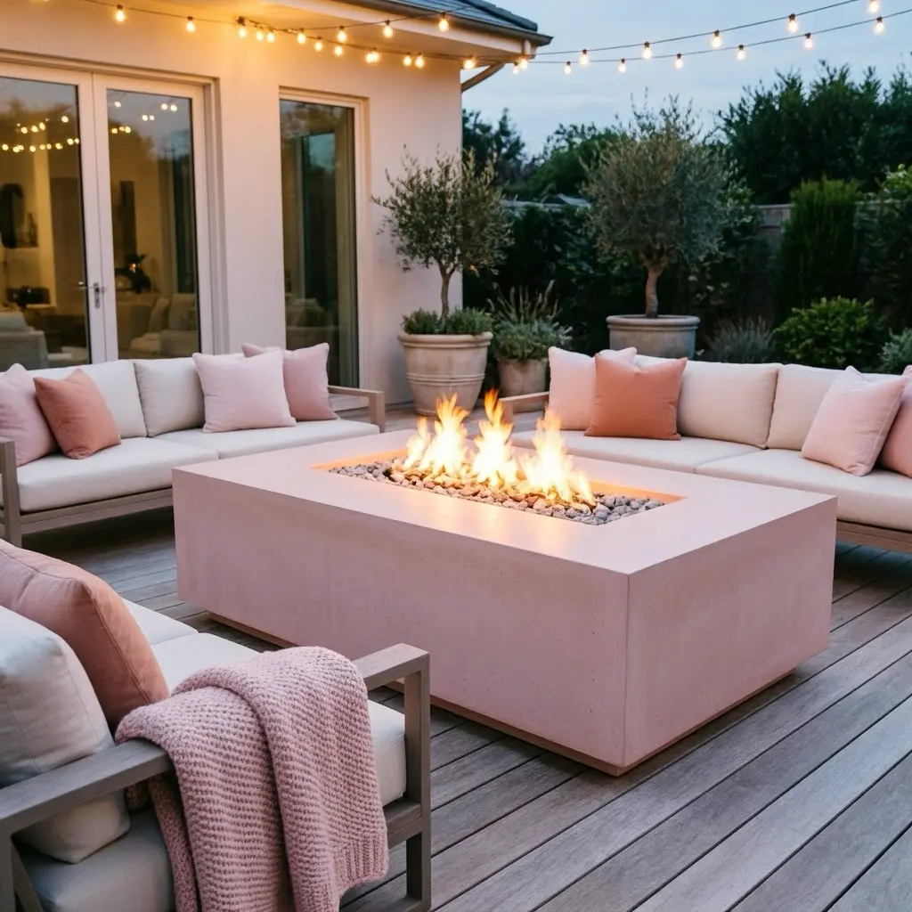 Blush Pink Patio Decor