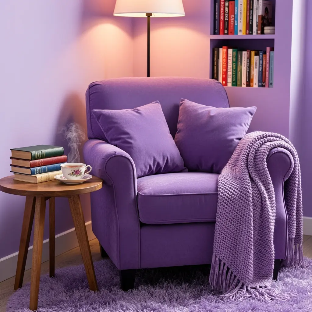Purple Reading Nook