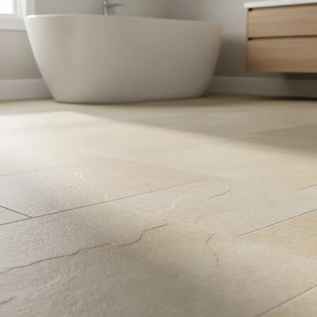 Cozy Bathroom Flooring