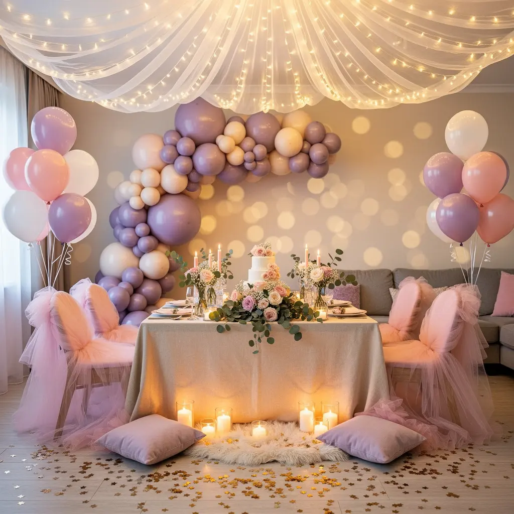 Dreamy Indoor Birthday Decoration
