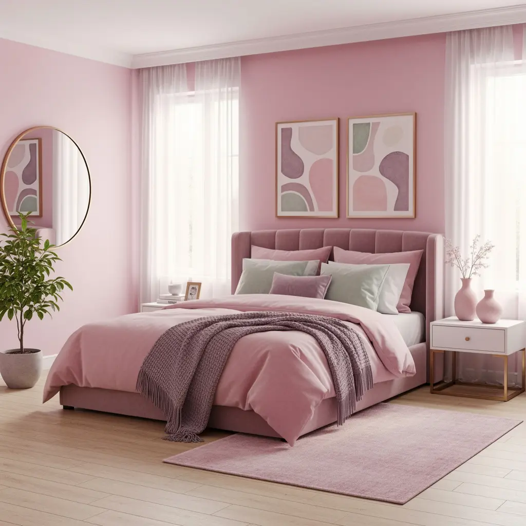 Dreamy Pink Bedroom