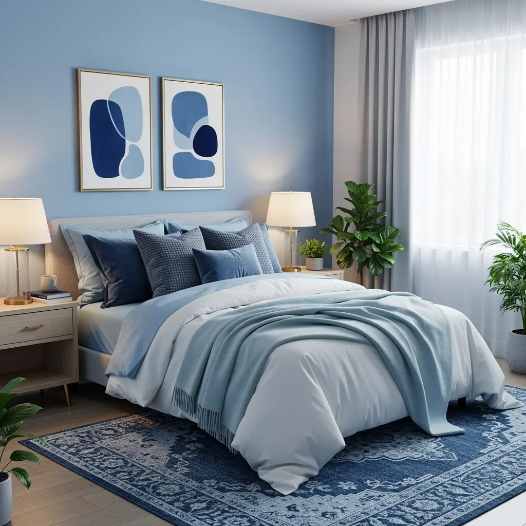 Dreamy Blue Bedroom Aesthetic
