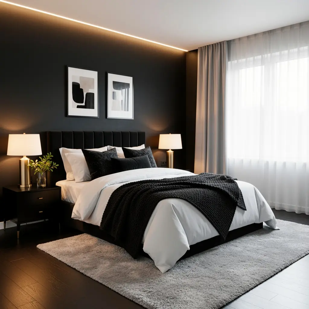 Dreamy Black Bedroom Aesthetic