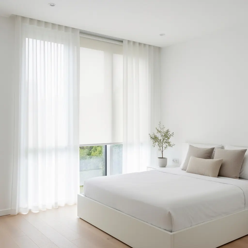 Minimal White Bedroom
