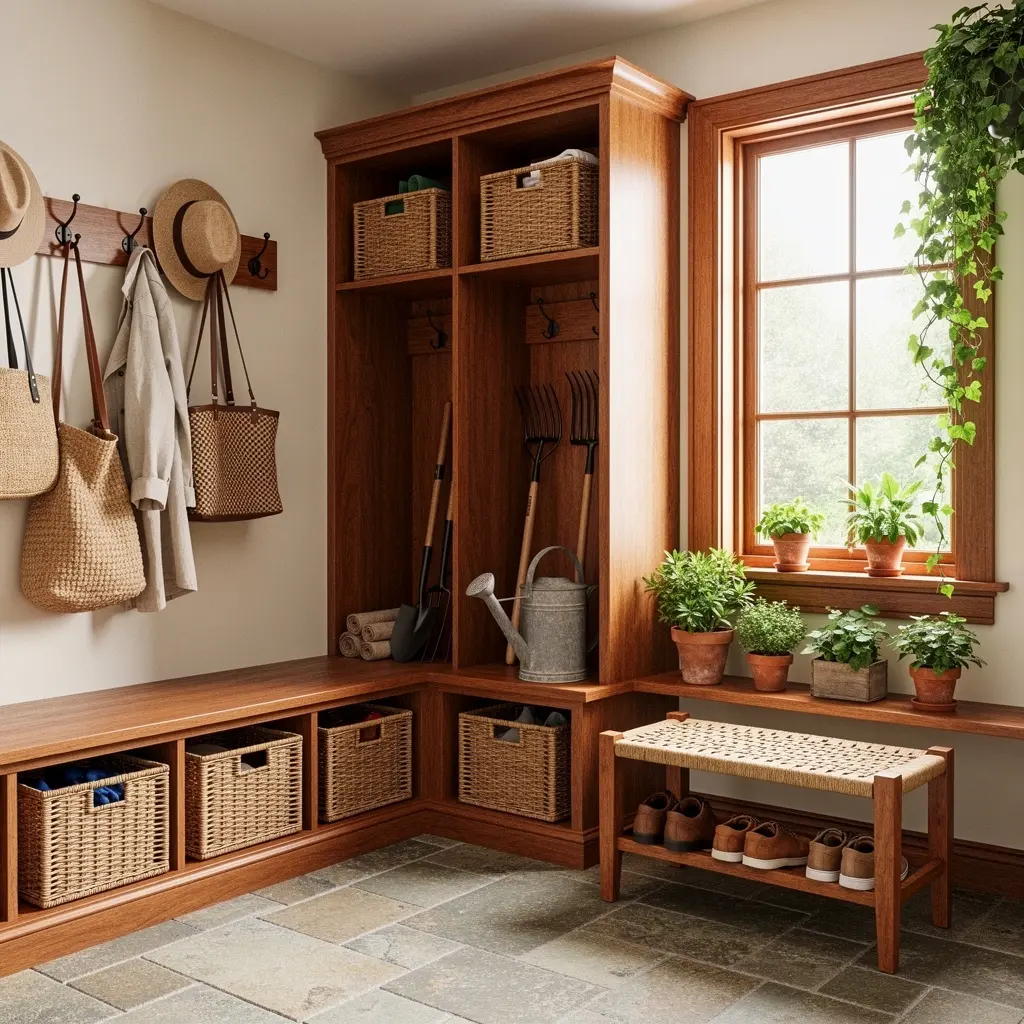 Garden-Inspired Mudroom